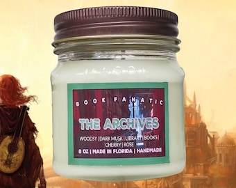 Inspired book fandom | Soy Candle | Readers' Candle | The Archives | Books | Free Shipping