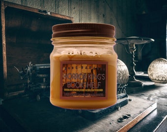 Bookshelf | Book Fanatic | Bookworm | Non toxic candle 8 oz Home Decor