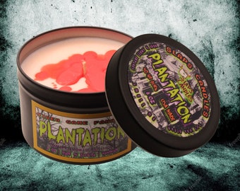 Plantation-Video game Candle| Tin Black | Non toxic and Soy | 8 oz Fandom Home Decor