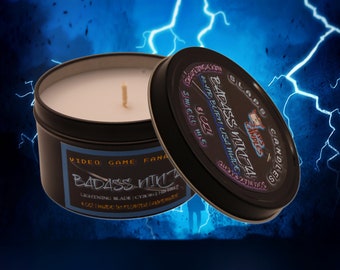 Video game candle | RAIDEN Inspired | Non toxic Gamer candle | 8 oz pure FANDOM | Vegan | Holidayish scent