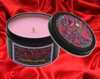 Red Dress Inspired Video Game Candle| Tin Candle | Non toxic and Soy | 8 oz fandom home decor