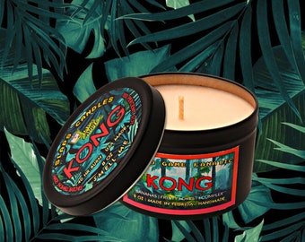Kong-Video game Candle | TIN  | Non toxic and Soy | 8 oz fandom | Home Decor