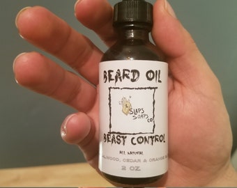 Beard Oil for men | Hemp Oil infused | Argan Oil | Castor thickness