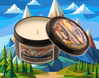 Strange bay Town | Black Tin | Non toxic and Soy | 8 oz fandom | Home Decor