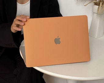 Pumpkin Orange Case for New MacBook Pro 14 Pro A2442 Pro 16 inch 2022 M2 Air 13 A2681 M2 Pro 13 A2338 and Others  Unique Laptop Case