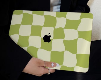 Fresh Green Plaid Case for New MacBook Pro 14 Pro A2442 Pro 16 inch 2022 M2 Air 13 A2681    M2 Pro 13 A2338 and Unique Laptop Case