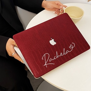 Date Red Cracks Style Case for New MacBook Pro 14 Pro A2442 Pro 16 inch 2022 M2 Air 13 A2681 M2 Pro 13 A2338 and Unique Laptop Case