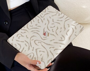 Brown Ripple Art Case for New MacBook Pro 14 Pro A2442 Pro 16 inch 2022 M2 Air 13 A2681 M2 Pro 13 A2338 and Unique Laptop Case
