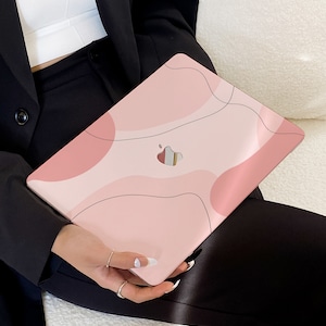 Peach Pink Gum Case for New MacBook Pro 14 Pro A2442 Pro 16 inch 2022 M2 Air 13 A2681    M2 Pro 13 A2338 and Unique Laptop Case