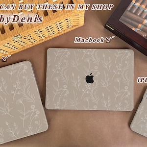 Camel Elegant Flowers Case for New MacBook Pro 14 Pro A2442 Pro 16 inch 2022 M2 Air 13 A2681 M2 Pro 13 A2338 image 3