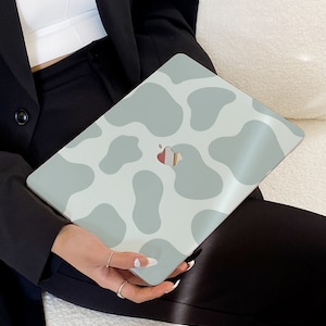 Blue Cow Print Case for New MacBook Pro 14 Pro A2442 Pro 16 inch 2022 M2 Air 13 A2681    M2 Pro 13 A2338 and Unique Laptop Case