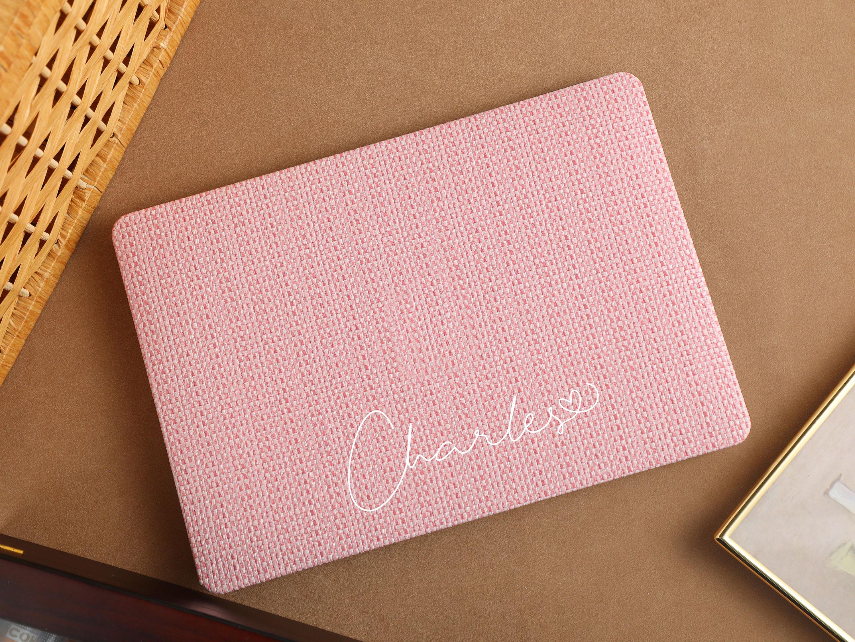 Vintage Woven Pink Case for New MacBook Pro 14 Pro A2442 Pro 16