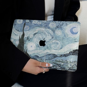Twilight Blue Starry Sky Case for New MacBook Pro 14 Pro A2442 Pro 16 inch 2022 M2 Air 13 A2681    M2 Pro 13 A2338 and Unique Laptop Case