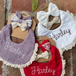 New colors Customize bibs shower gifts new baby birthday bib afbeelding 5