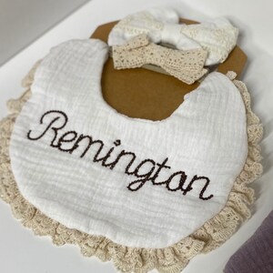 New colors Customize bibs shower gifts new baby birthday bib image 4