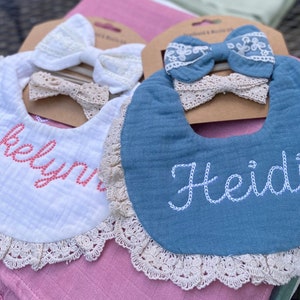 New colors Customize bibs shower gifts new baby birthday bib afbeelding 3