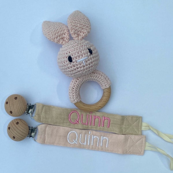 pacifier holder toy holder baby muslin gift