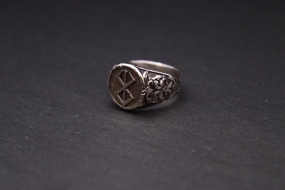 Berserk Signet Ring - Brand of Sacrifice: 925 Sterling Silver - Battleworn Edition
