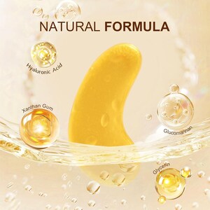 Under Eye Patches - Voluxss 24K Gold Under Eye Mask,Best Eye Treatments for Puffy Eyes,Dark Circles,Bags and Wrinkles with Collagen 20 Pairs image 3