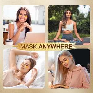 Under Eye Patches - Voluxss 24K Gold Under Eye Mask,Best Eye Treatments for Puffy Eyes,Dark Circles,Bags and Wrinkles with Collagen 20 Pairs image 8