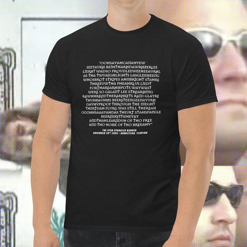 Camiseta da banda Creed, Scott Stapp da NASCAR - Star Spangled Banner 2005 - Can You Take Me Higher - My Sacrifice - Buttrock Band Tour com letra engraçada imagem 4