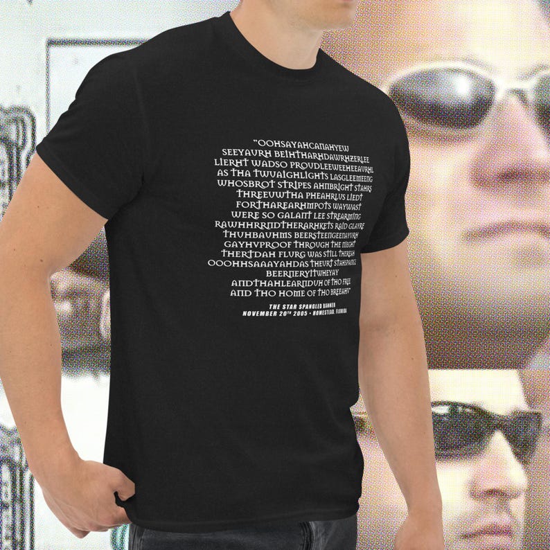 Camiseta da banda Creed, Scott Stapp da NASCAR - Star Spangled Banner 2005 - Can You Take Me Higher - My Sacrifice - Buttrock Band Tour com letra engraçada imagem 5