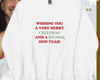 Creed Scott Stapp - MERRY CREEDMAS Christmas Holiday Ugly Sweater Party pull parodie drôle de chanteuse karaoké curieusement spécifique