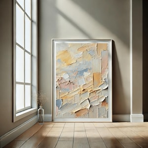 one piece wall art | top selling wall art | above couch art | tall wall art | xl wall art | textured wall art large | impasto painting