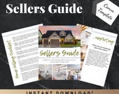 Real Estate Sellers Guide -Real Estate Template, Canva, Real Estate Marketing, Seller Packet, Real Estate, Realtor, seller packet