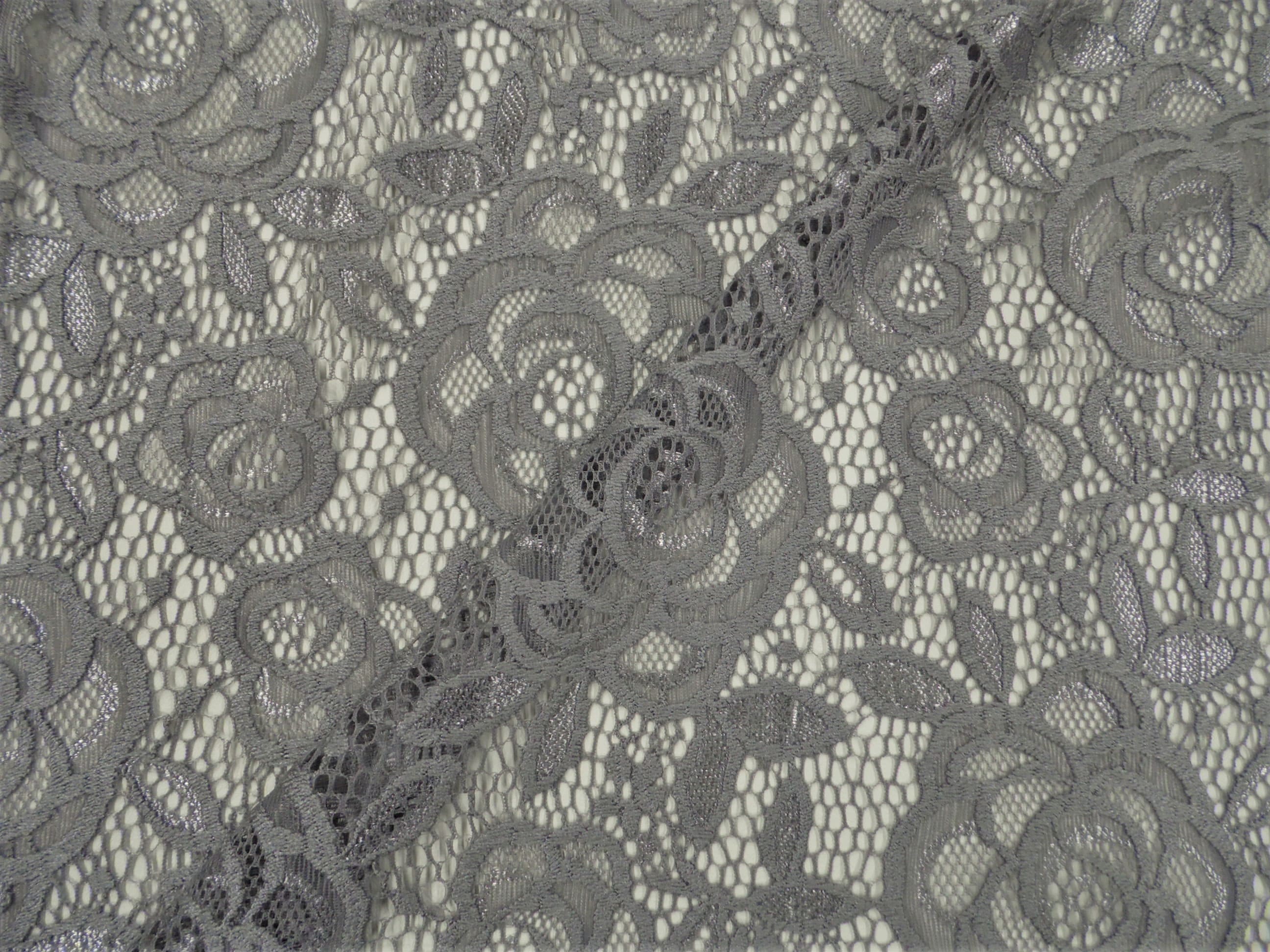 Gray lace on sale by the yard