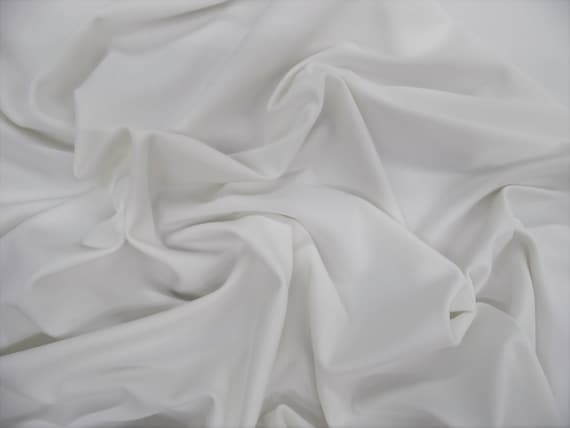 Spandex Fabric White, by the yard