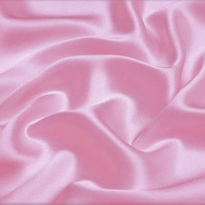 Light Pink Satin Charmeuse Bridal Apparel Fabric by the Yard