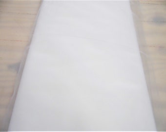 White Nylon Sheer Tulle Fabric 2 Yards or 10 Yard Lot