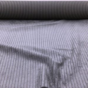 Dark Gray Microfiber Wide Wale Corduroy Upholstery Drapery Fabric by the Yard