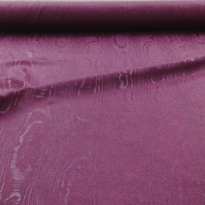 Burgundy Moire' Bengaline Faille Fabric by the Yard Re-orderable