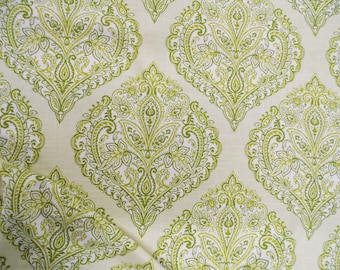 Belle Maison Arabella Moss Home Decor Floral Linen Fabric by the Yard