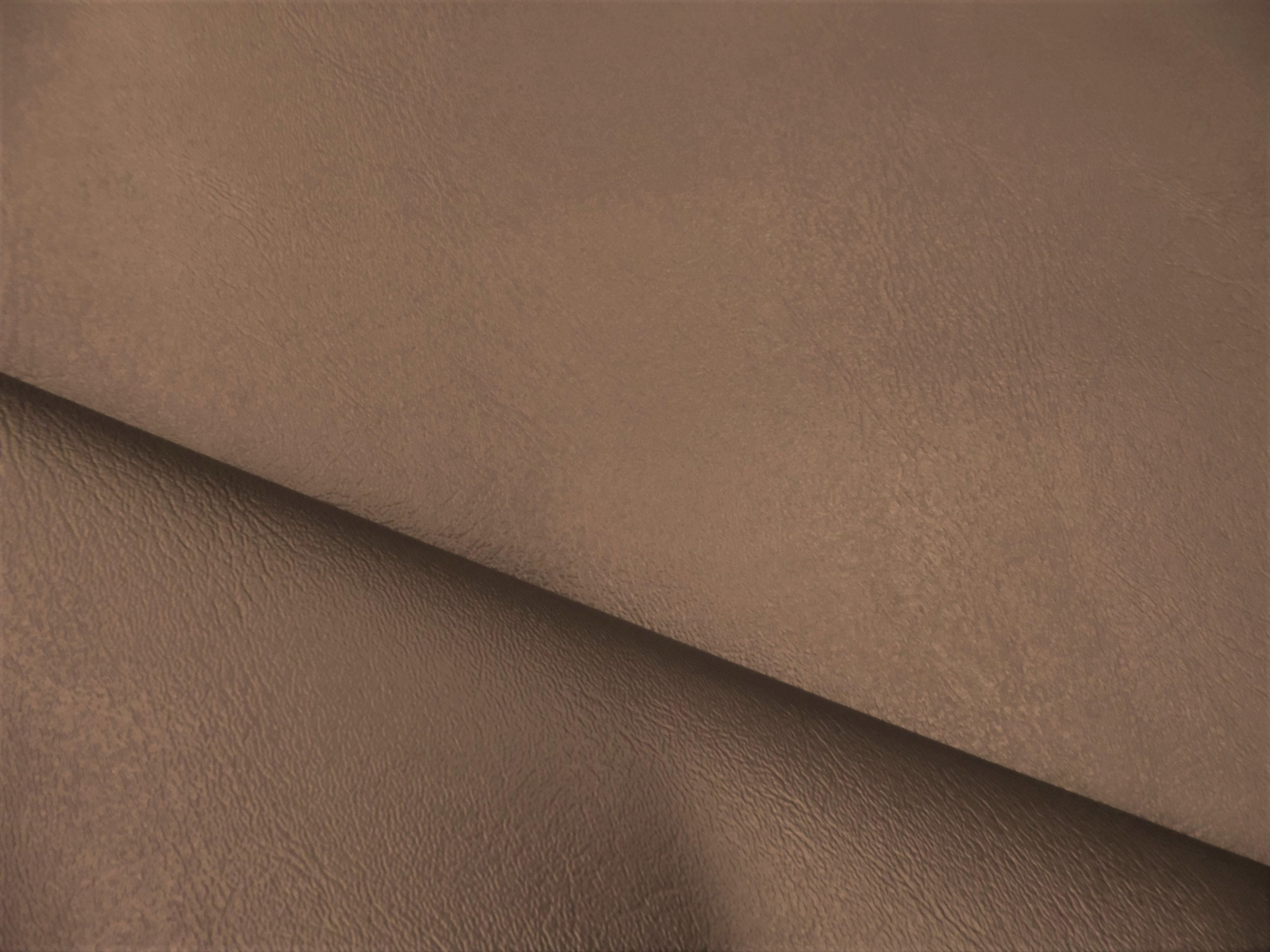 Bycast65 Brown Correct-Grain Pattern Faux Leather Marine Vinyl Fabric