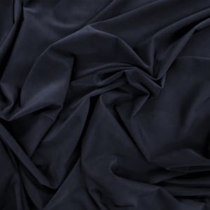 Black 4 way Stretch Polyester Spandex Fabric by the Yard
