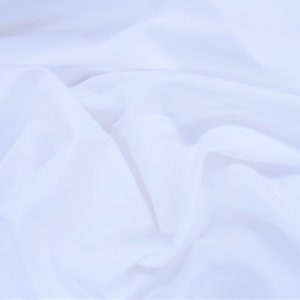 White Nylon Talsan Water Repellent Fabric by the Yard