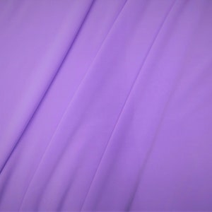 Lavender Purple Light Weight 4 way Stretch Polyester Spandex Lining Fabric by the Yard