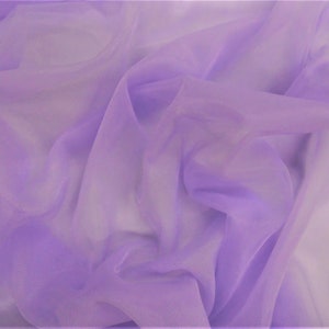Lavender Purple 15 Denier Tricot 108&quot; wide Sheer Stretch Fabric by the Yard