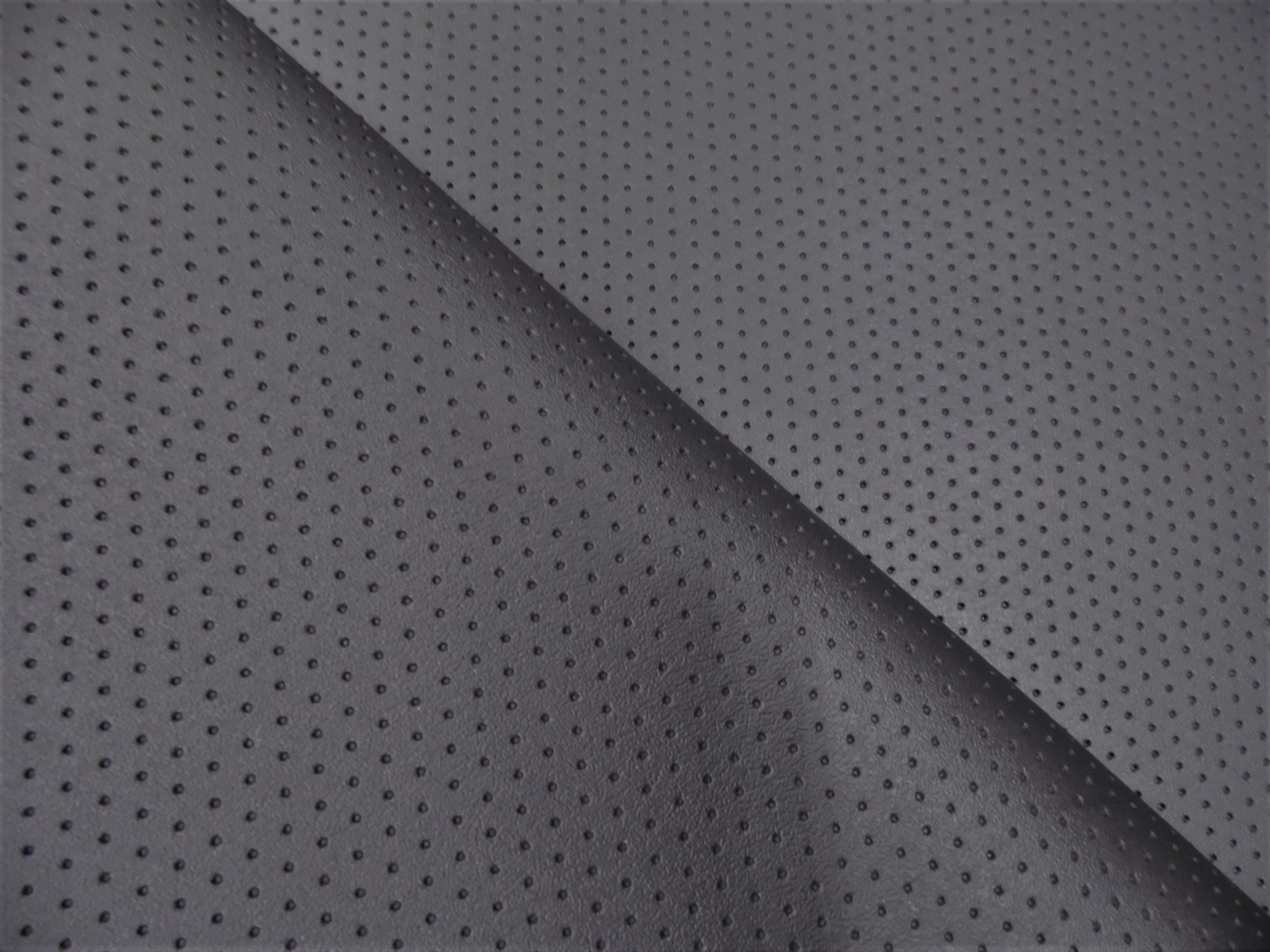 20cm X 15cm Italian MOTO Black Perforated Leather Repair Patch for Car Seats  Etc 