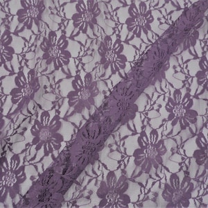 Eggplant Lace Fabric 