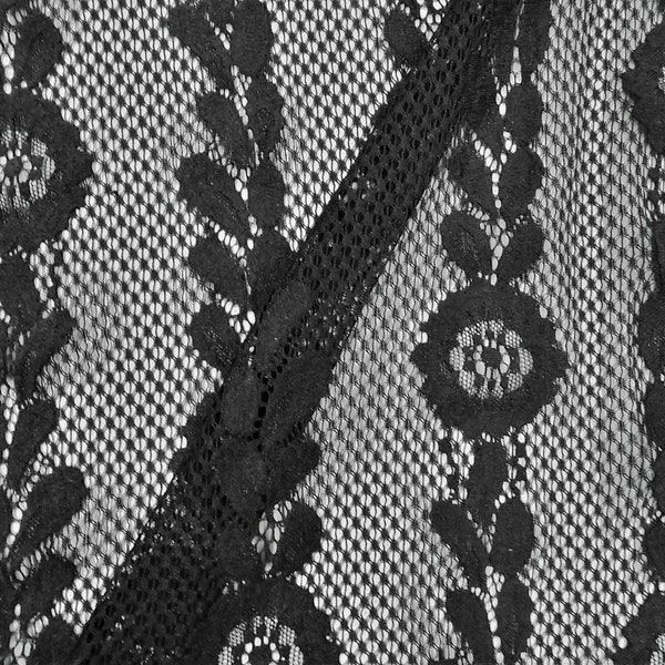 Sheer Black Stripe Fabric Etsy