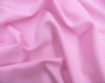 Light Pink Bullet Liverpool Textured 4 way Stretch Fabric by the Yard