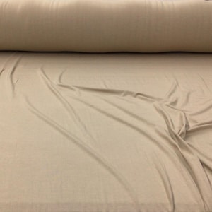 Taupe Tanboocel Bamboo Spandex 4 way Stretch Fabric by the Yard