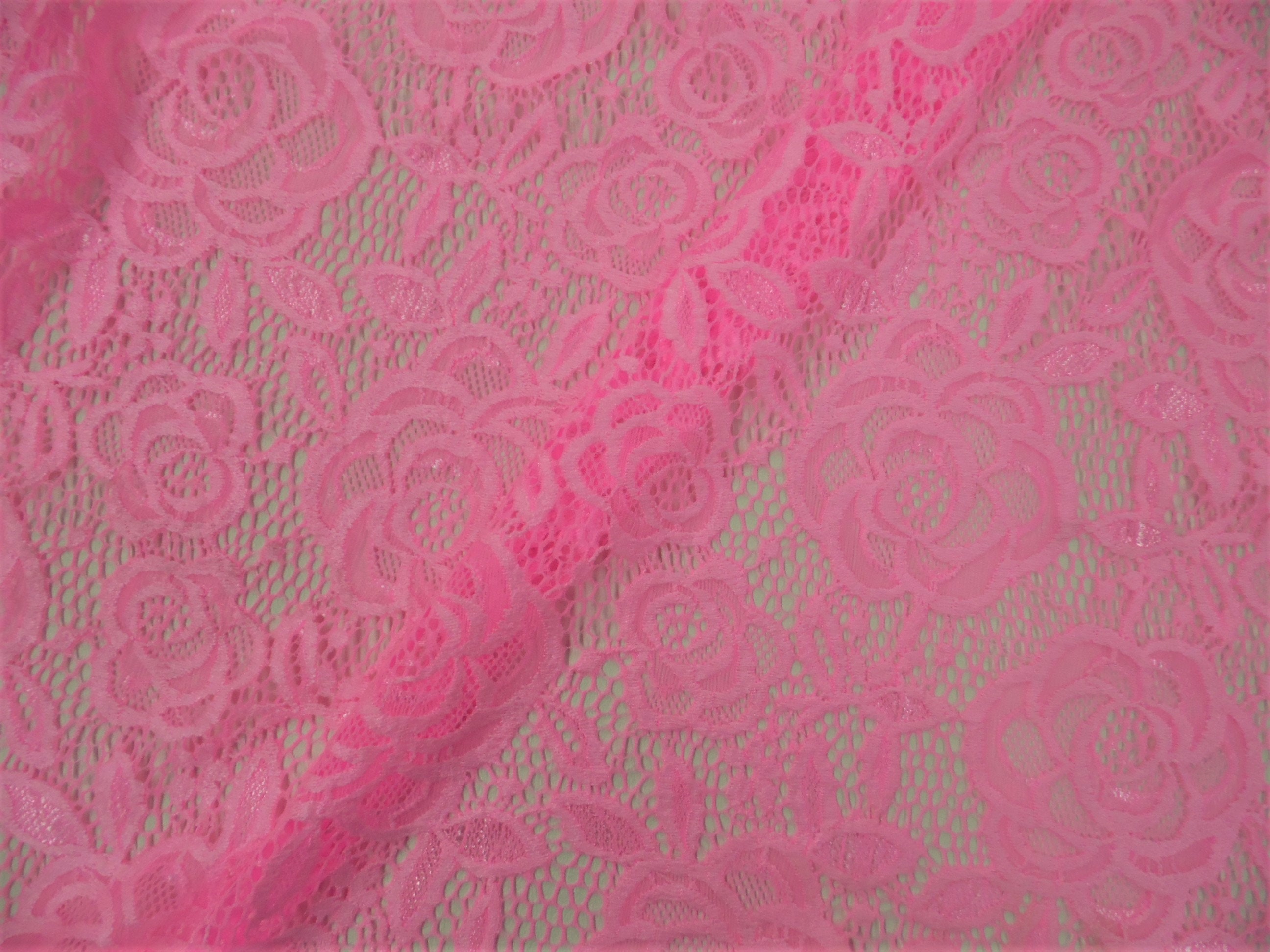 Serafina ROSE PINK BLUSH Gold Glitter Beaded Mesh Lace Sequin Fabric / Sold  by the Yard
