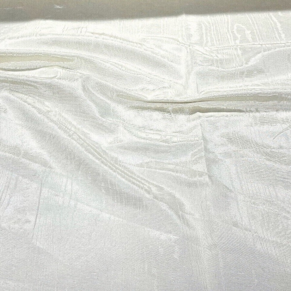 Ivory Moire' Bengaline Faille Fabric by the Yard Re-orderable