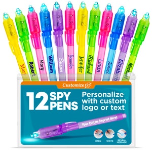 30 Pieces Invisible Ink Pen with UV Light Spy Pen Magic Marker for Kids  Secret Message Pens Party Favors Ideas Gifts Easter Day Halloween,Christmas  Gifts