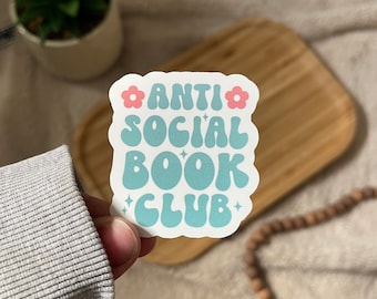 Anti Social Book Club Sticker